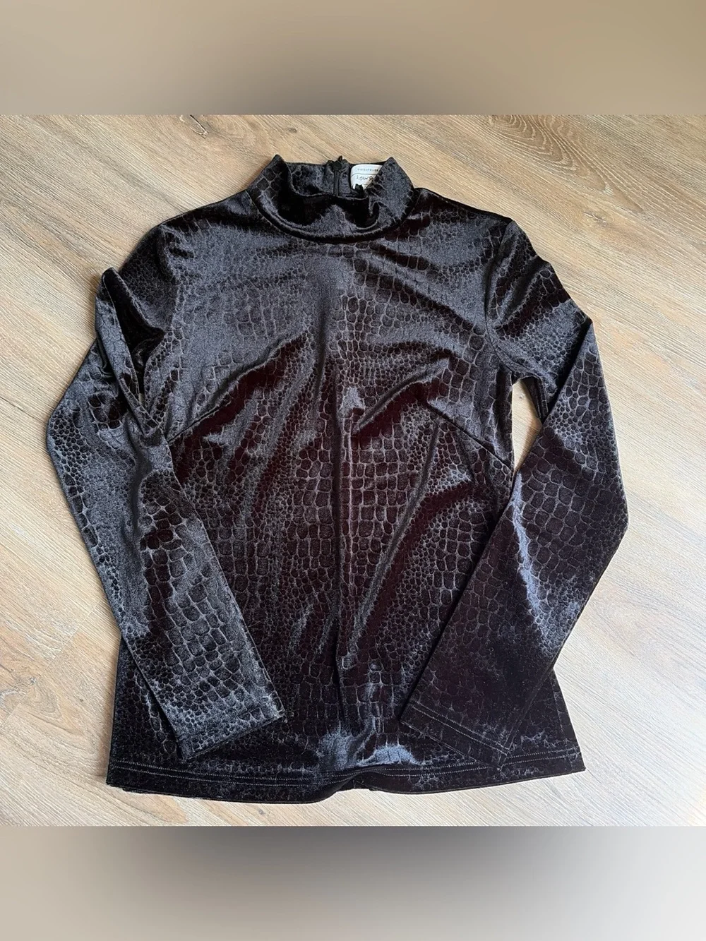 & Other Stories velvet black blouse